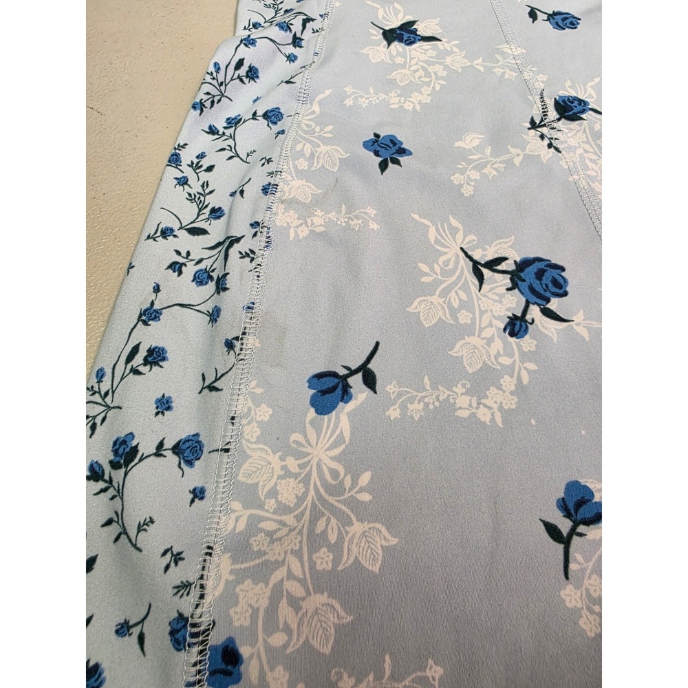 Wild Fable ButterBliss Floral Romper Light‎ Blue Lace Trim Small - Picture 3 of 8